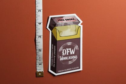 DFW Hooligans Free Smoke Sticker