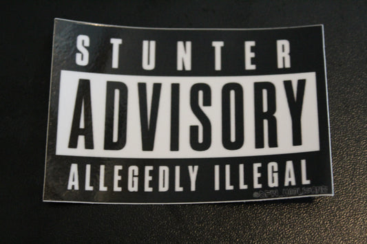 DFW Hooligans Stunter Advisory Sticker