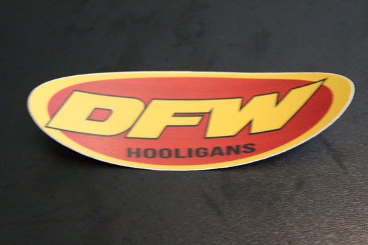 DFW Hooligans Oval Sticker