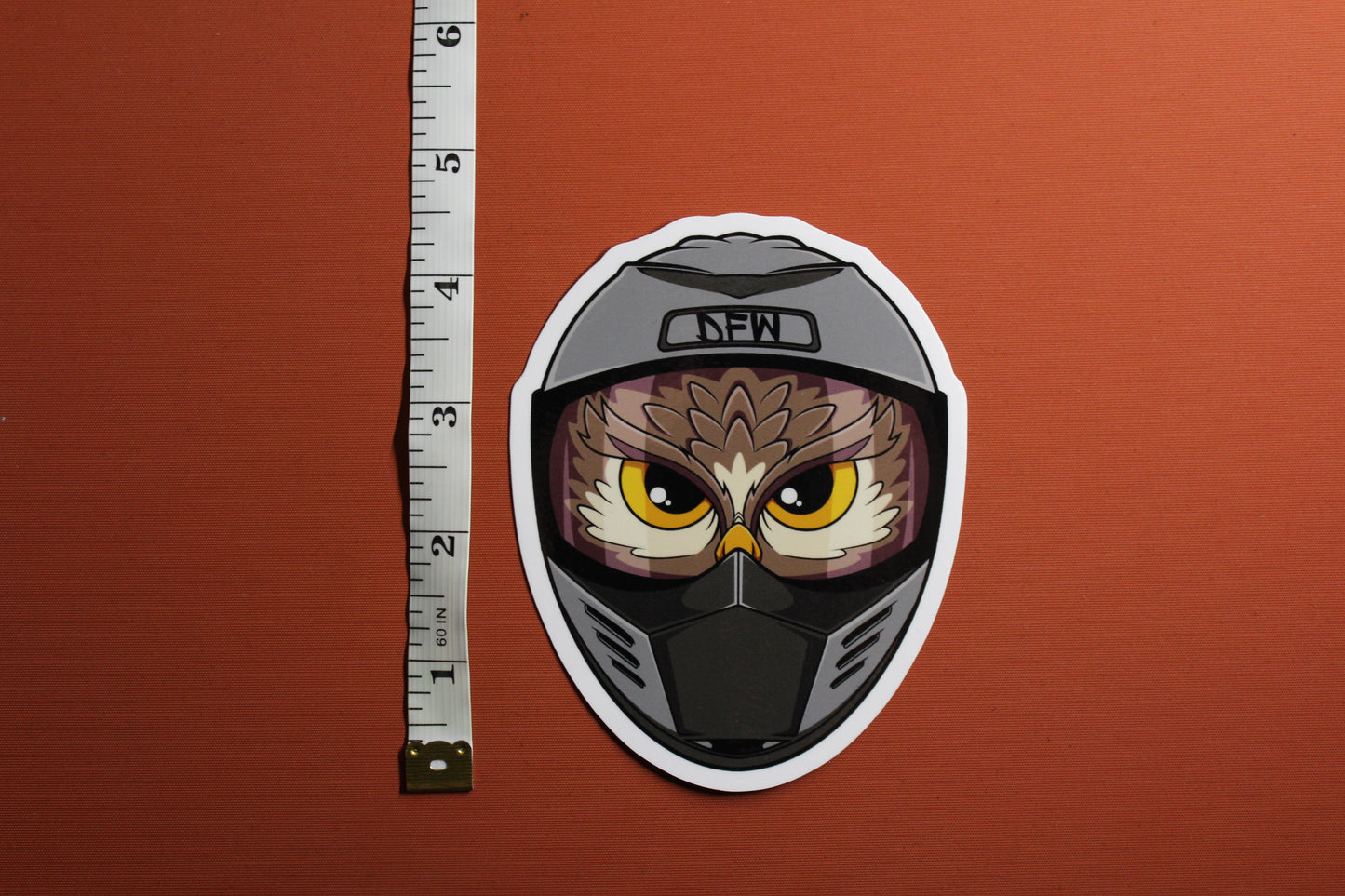 DFW Hooligans Owl Head Sticker
