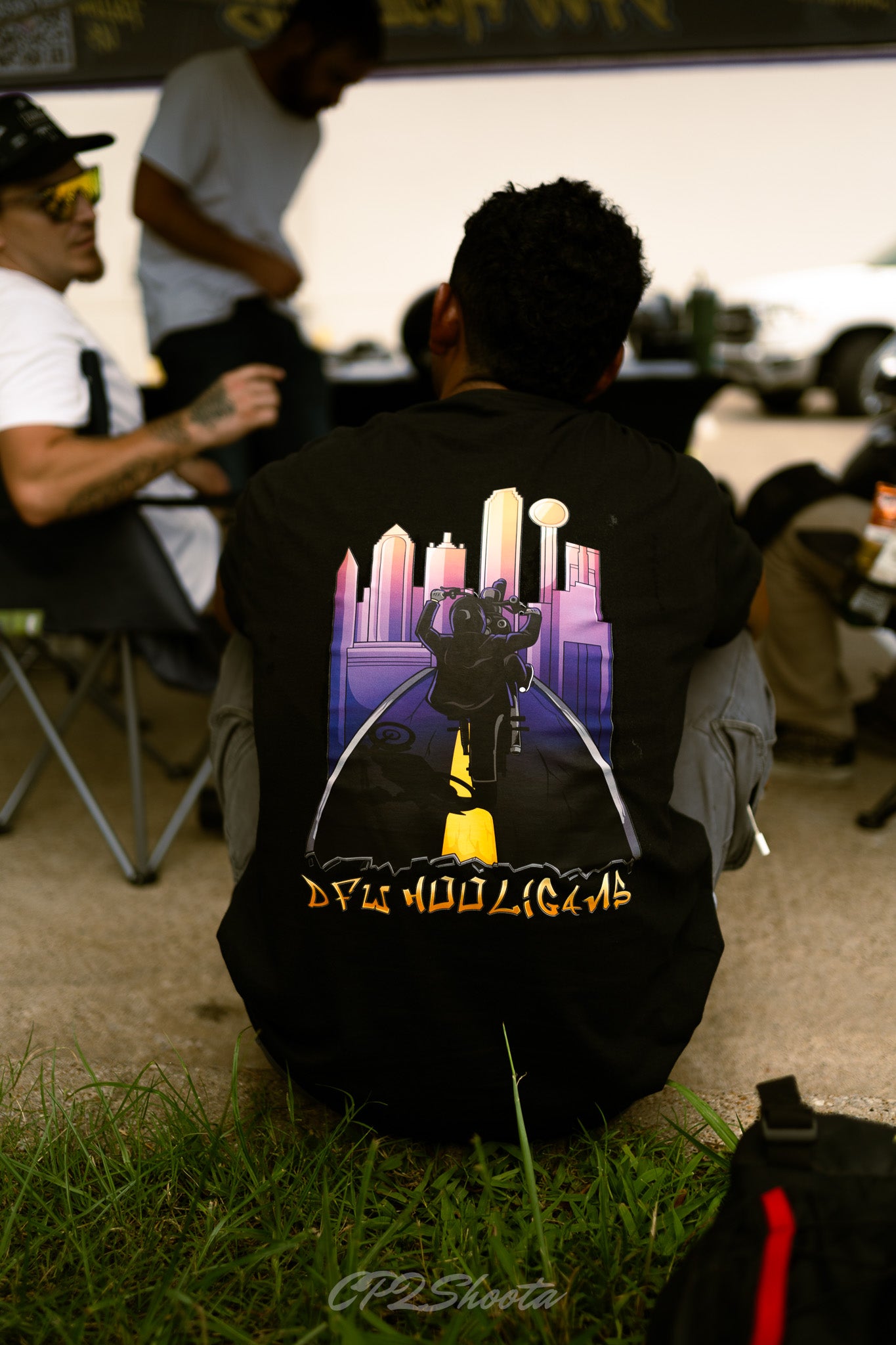 DFW Hooligans Suamy Skyline Wheelie T-shirt