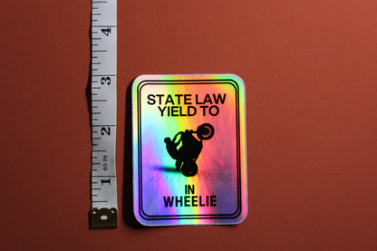 DFW hooligans State Law Sticker