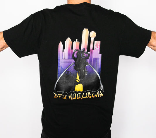 DFW Hooligans Suamy Skyline Wheelie T-shirt
